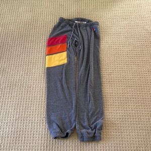 Grey Aviator Nation sweatpants